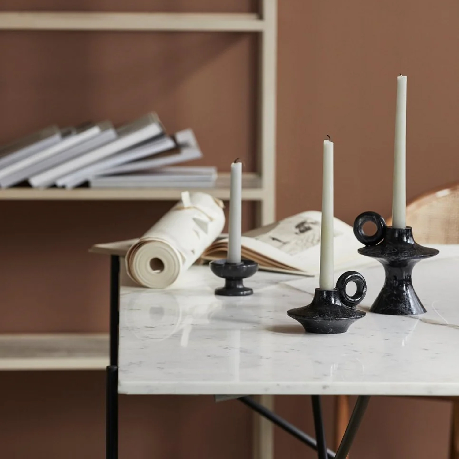 Palawan Candleholder Black S | Nordal - Afbeelding 2