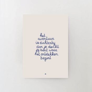 Wenskaart het avontuur | Sâlt + Flor