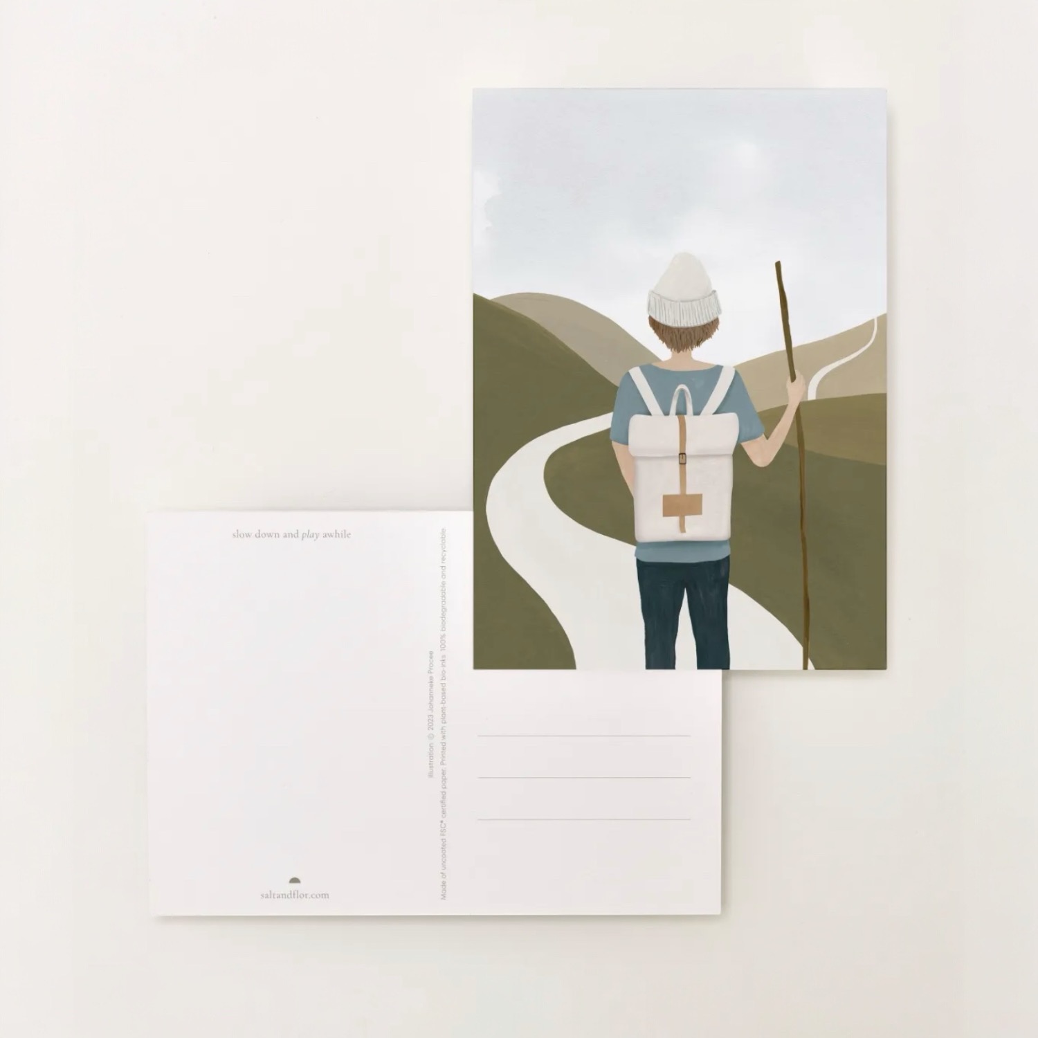 Wenskaart ontdekkingsreiziger | Sâlt + Flor