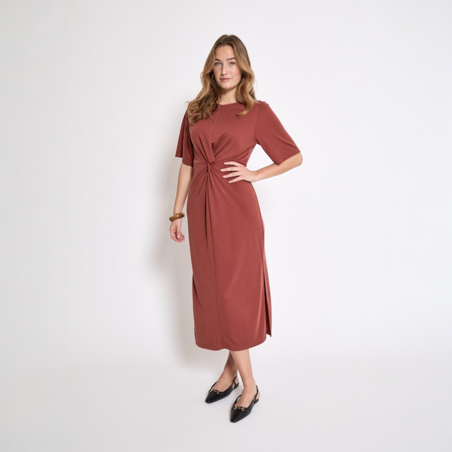 Severa Midi Modal Dress Smoked Paprika | Minus