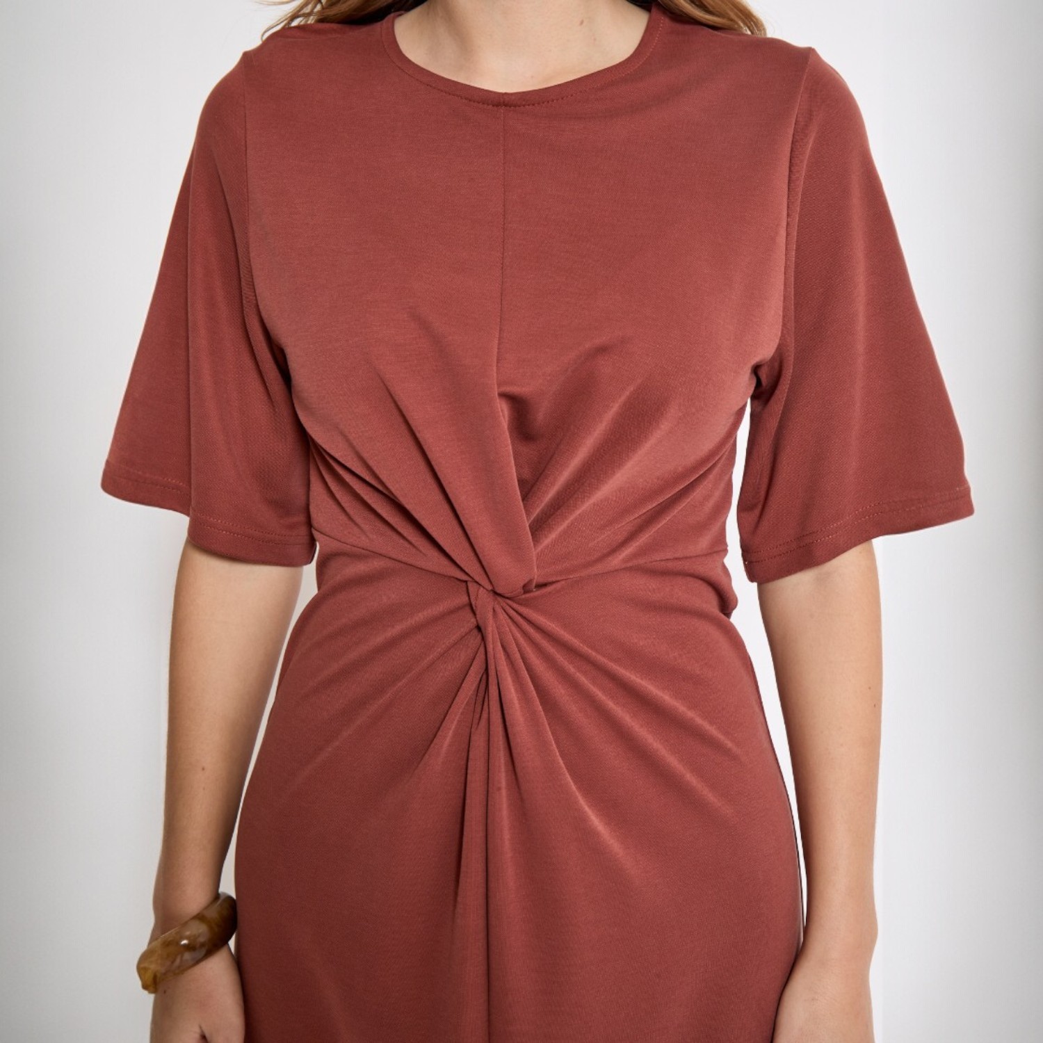 Severa Midi Modal Dress Smoked Paprika | Minus
