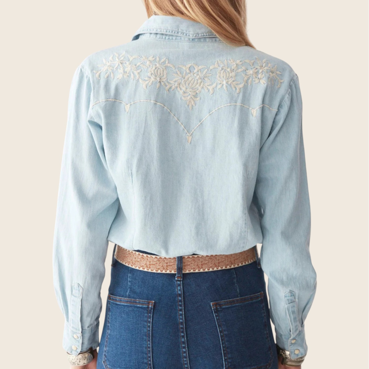Austin Blouse Mustang Blue | Maison Hotel