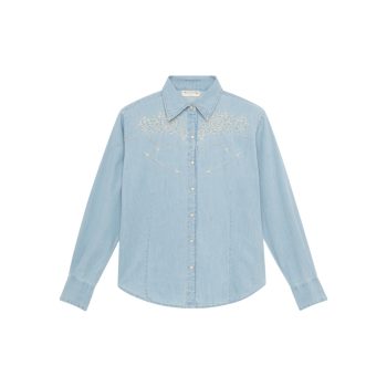 Austin Blouse Mustang Blue | Maison Hotel