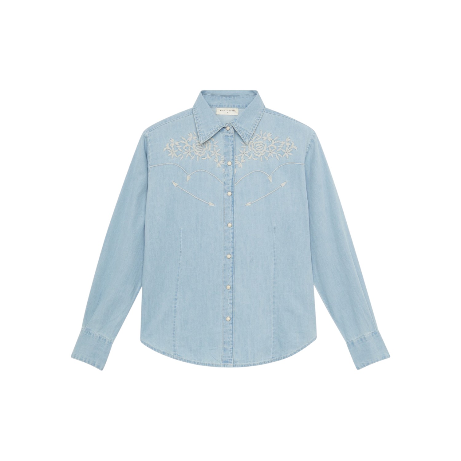 Austin Blouse Mustang Blue | Maison Hotel