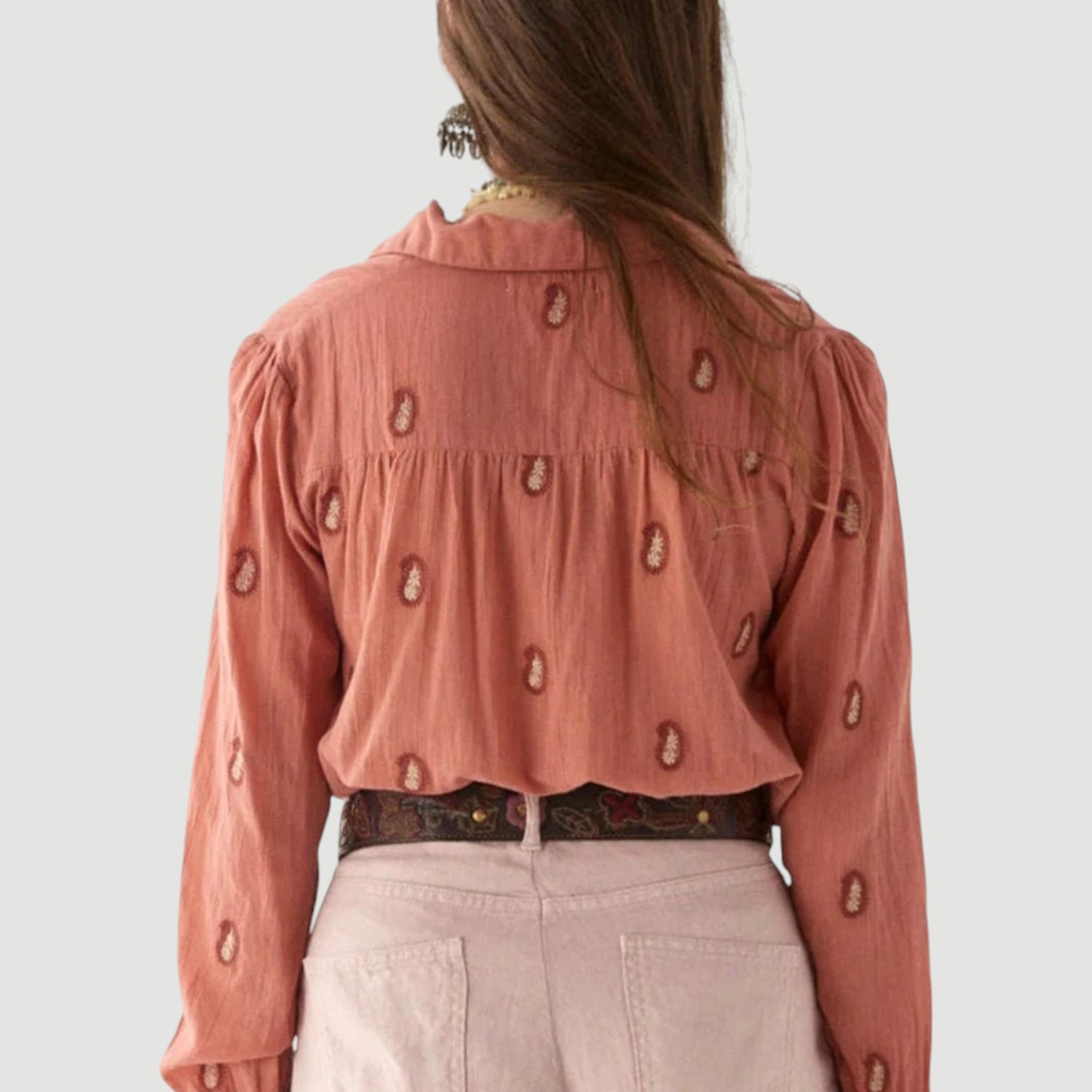 Dylan Blouse Peach | Maison Hotel