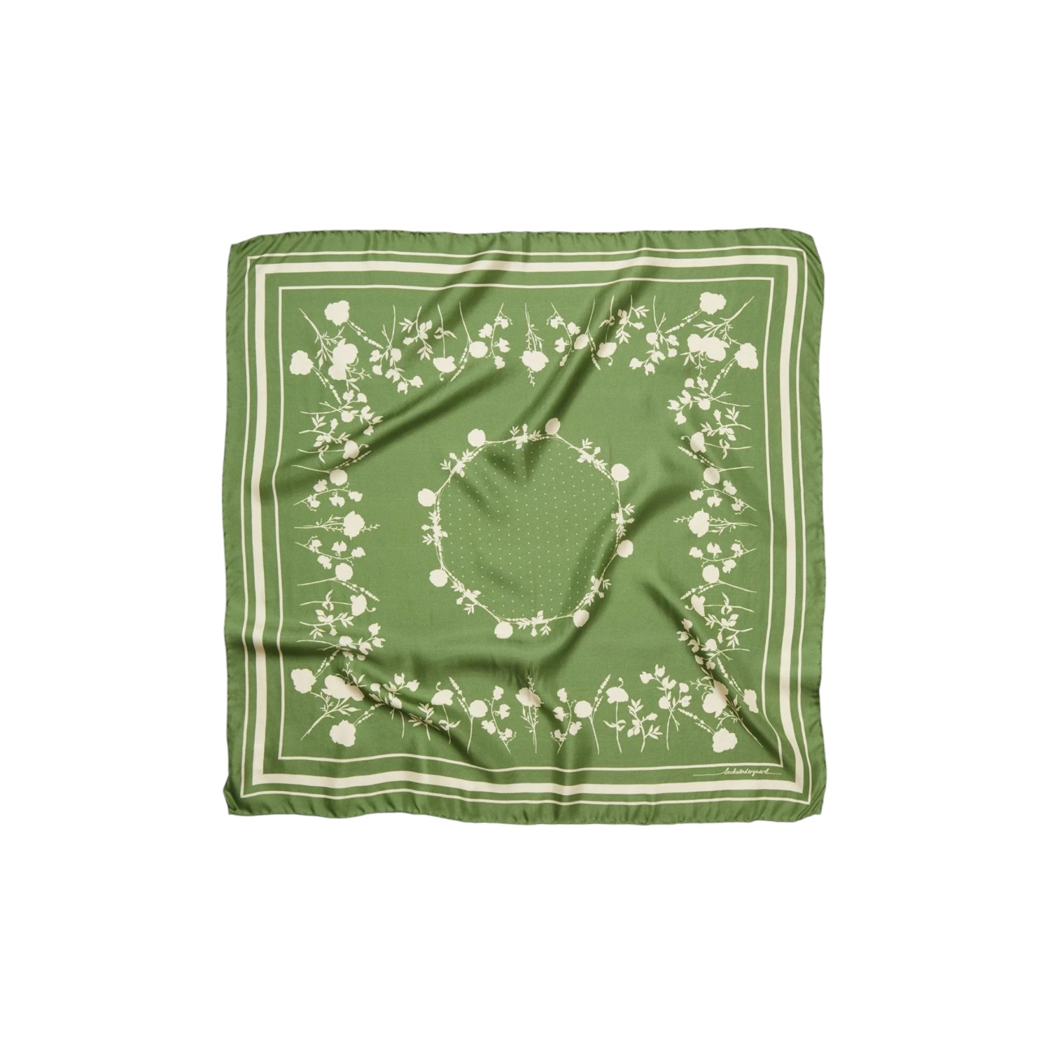 Vilde Sia Scarf Campsite Green | Becksöndergaard