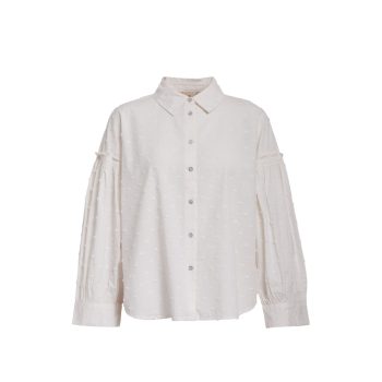 Gelika 3/4 Sleeve Shirt Gardenia | Peppercorn