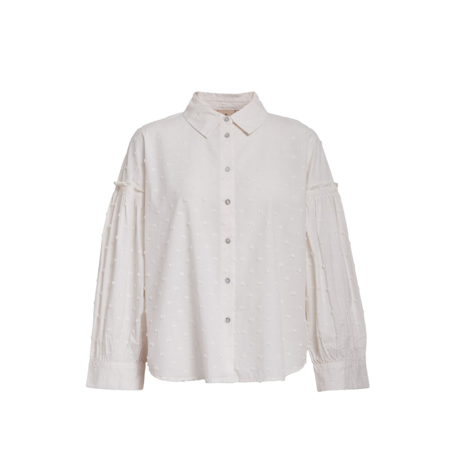 Gelika 3/4 Sleeve Shirt Gardenia | Peppercorn