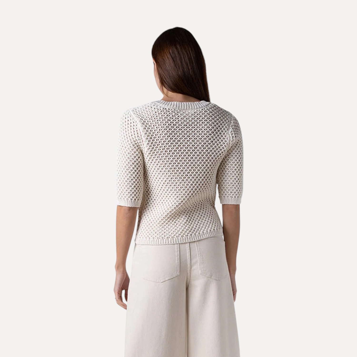 Aster V-Neck Knitted Pull Off-White | Another Label
