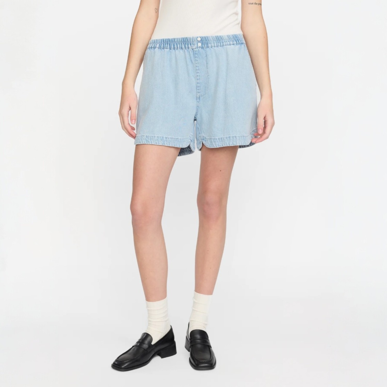 Riviera Shorts Denim Light Wash | Sessùn