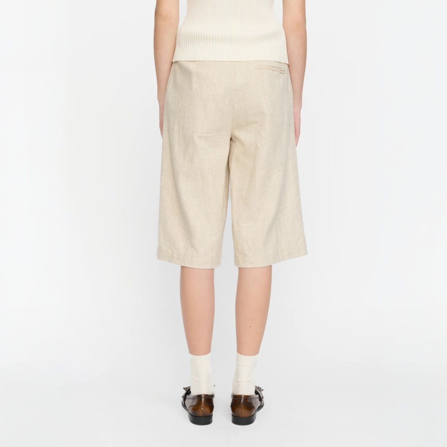 Kendra Bermuda Shorts Ecru | Sessùn