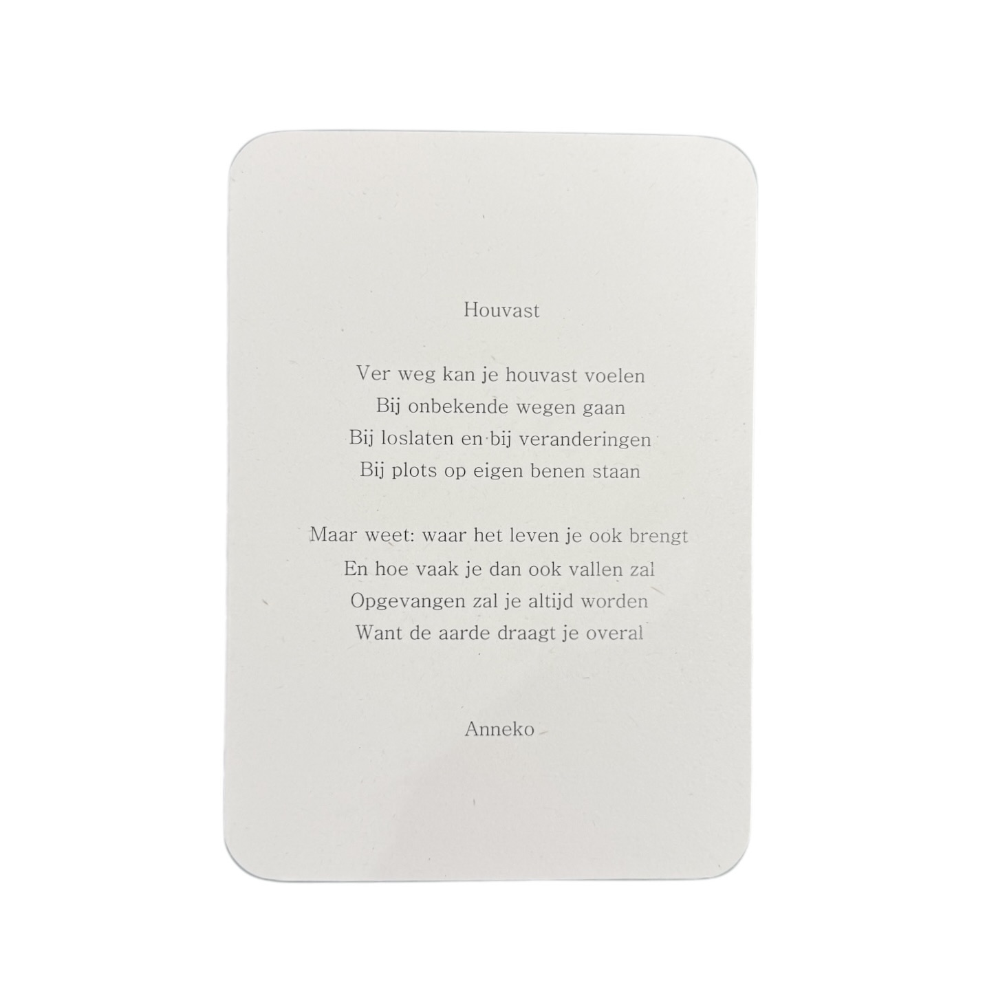 Houvast Postkaart A6 | Anneko