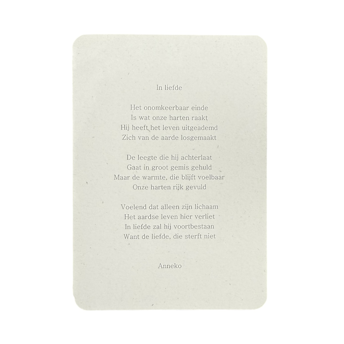 In liefde Postkaart A6 | Anneko