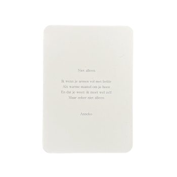 Niet alleen Postkaart A6 | Anneko