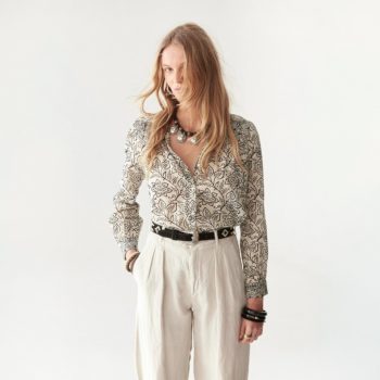 Dylan Blouse White Lies | Maison Hotel