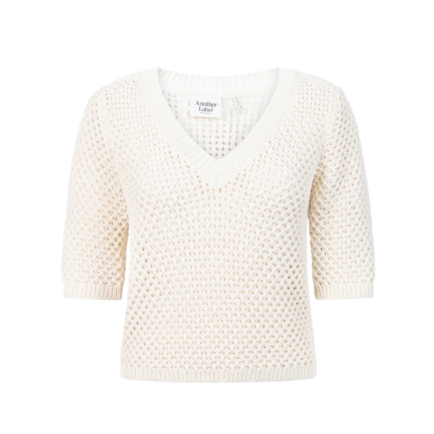 Aster V-Neck Knitted Pull Off-White | Another Label