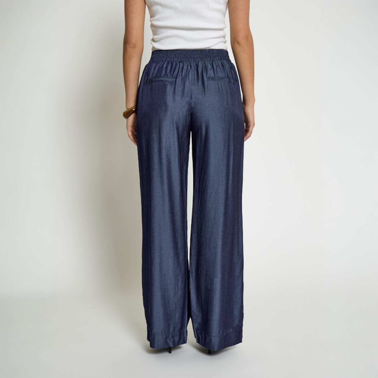 Bea Wide Pant Denim Blue | Peppercorn