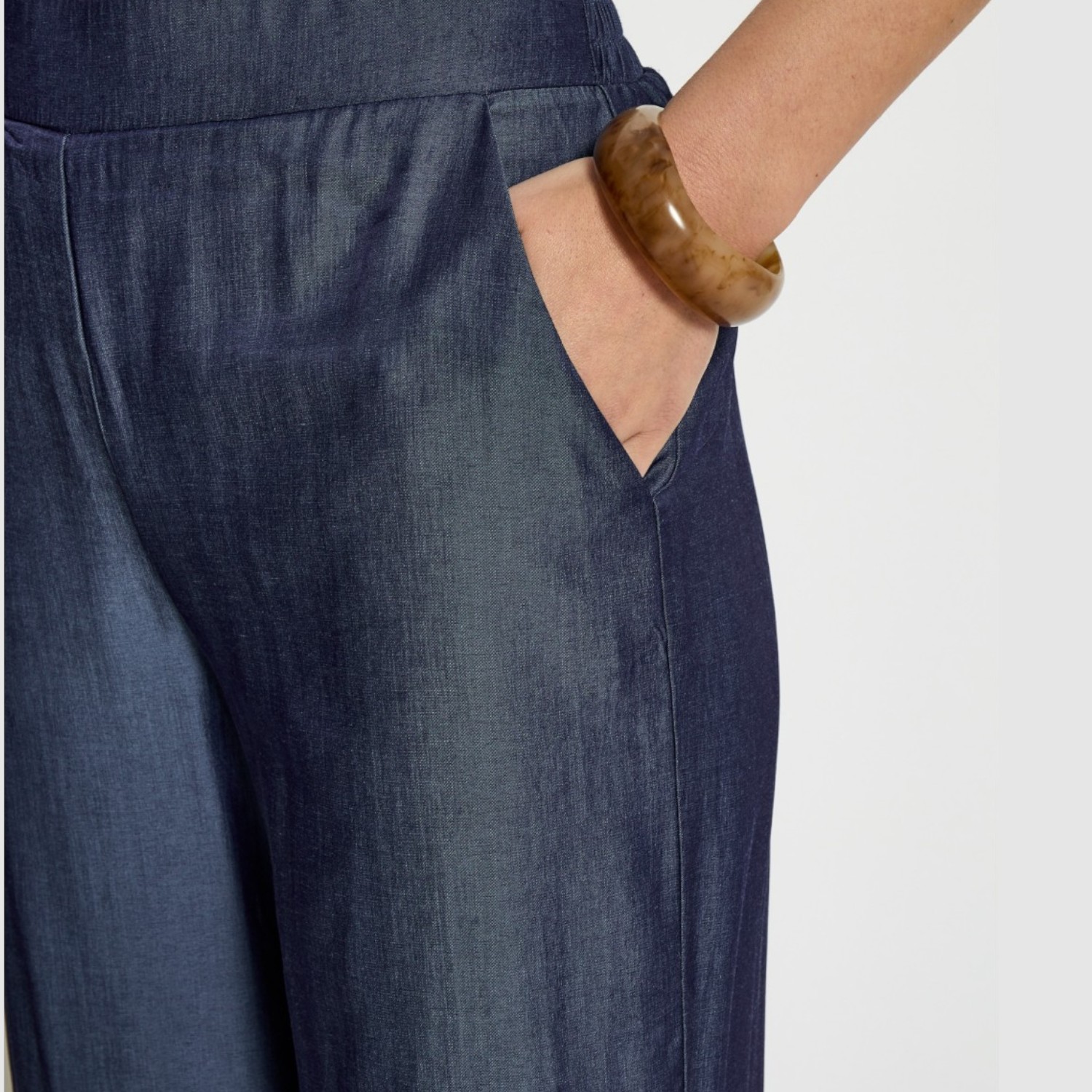 Bea Wide Pant Denim Blue | Peppercorn