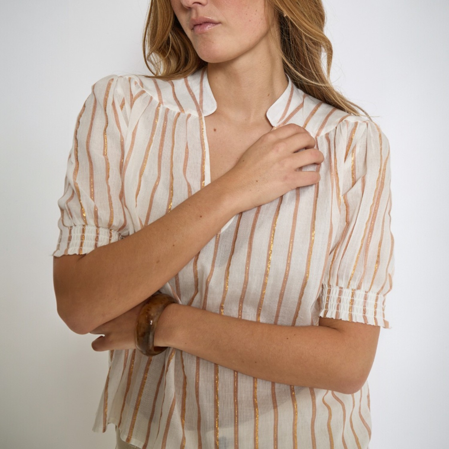 Aleka Blouse Cloud Dancer | Minus