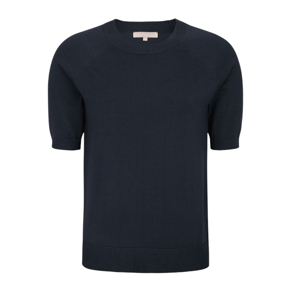 Marla Short Sleeve O-neck Knit Total Eclipse | Soft Rebels