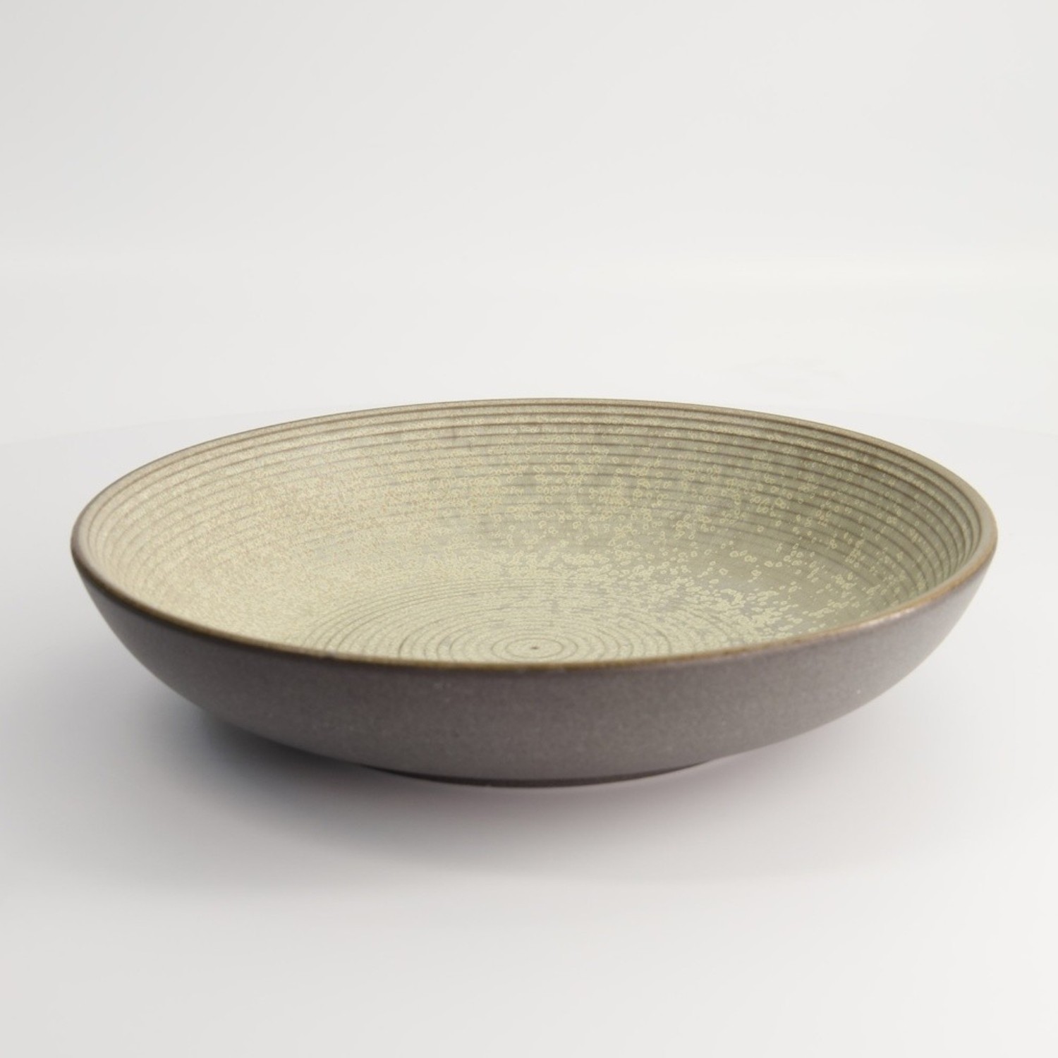 Gold Sand Grey Shallow Dish 26cm | Tokyo Design Studio