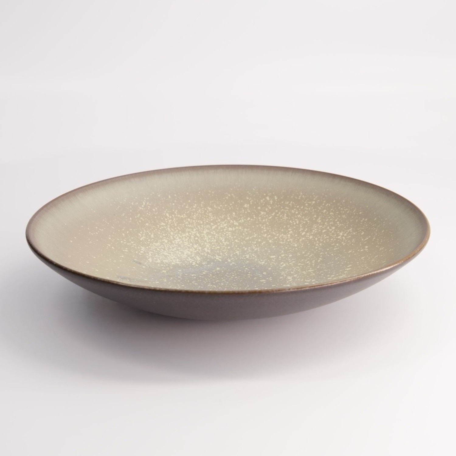 Gold Sand Grey Shallow Dish 24cm | Tokyo Design Studio