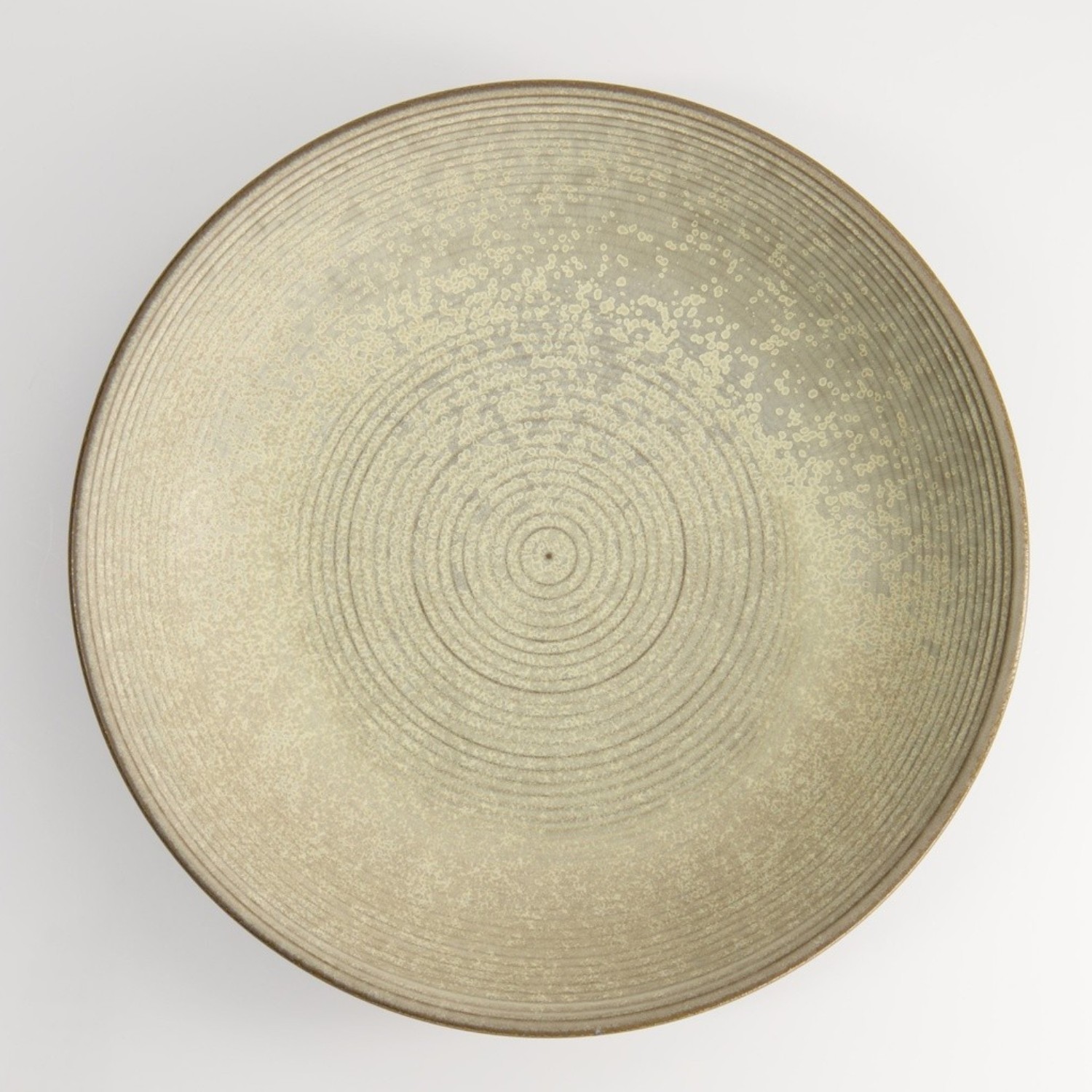 Gold Sand Grey Shallow Dish 26cm | Tokyo Design Studio