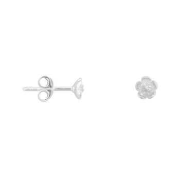 Mini Flower Stud Earring Silver | Betty Bogaers