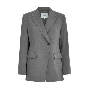Welma Blazer Light Grey Melange | Minus