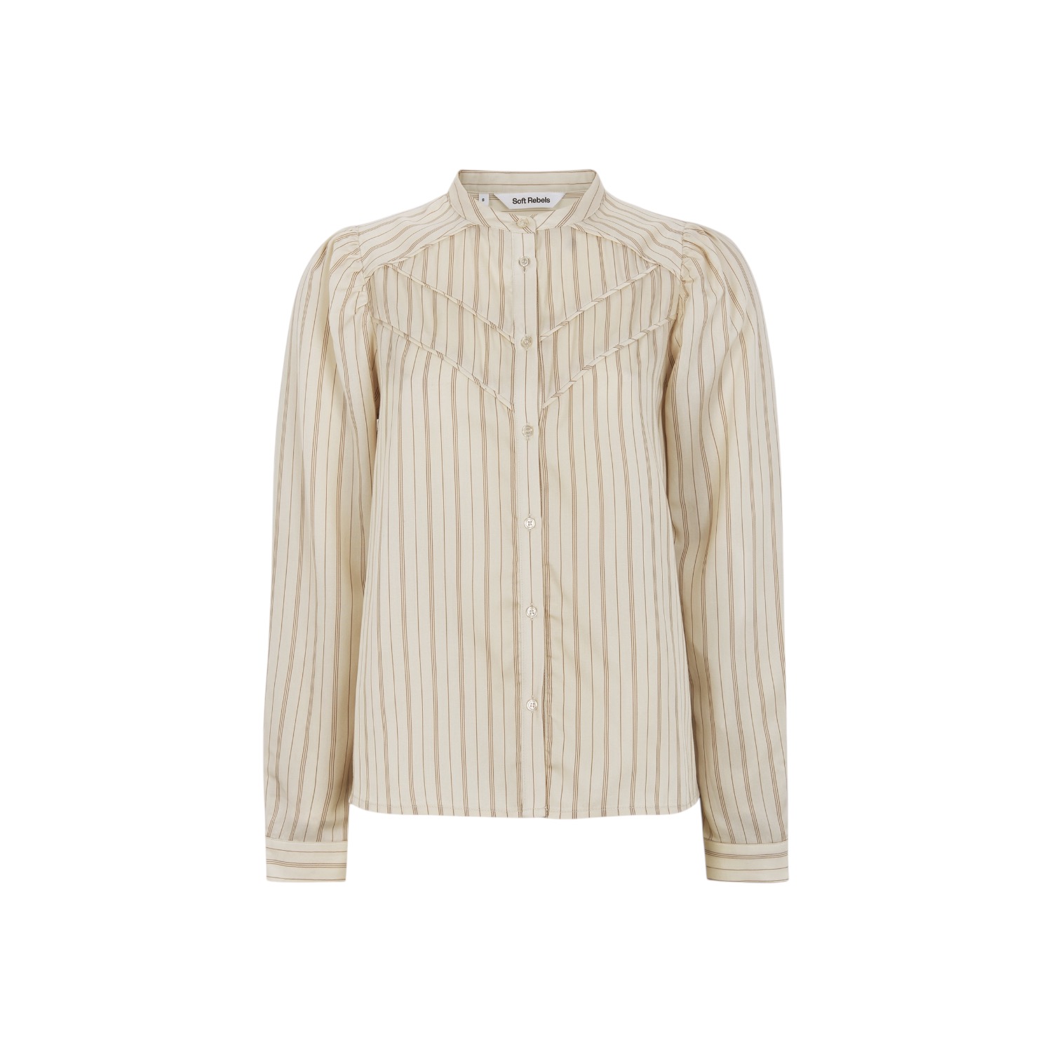 Charlotte Blouse Arctic Wolf Stripe | Soft Rebels