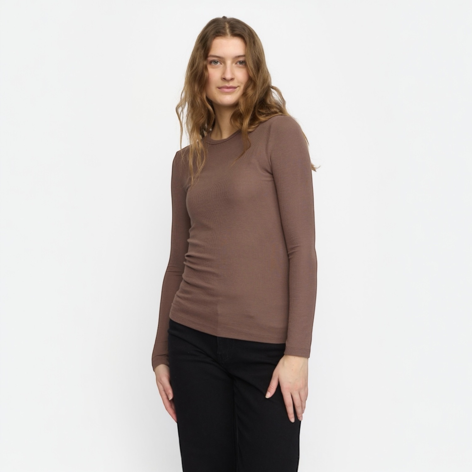 Fenja O-neck Top Coffee Quartz | Soft Rebels