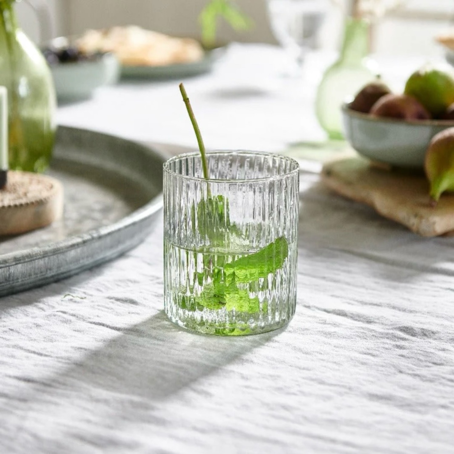 Geribbelde tumblerglas | De Weldaad