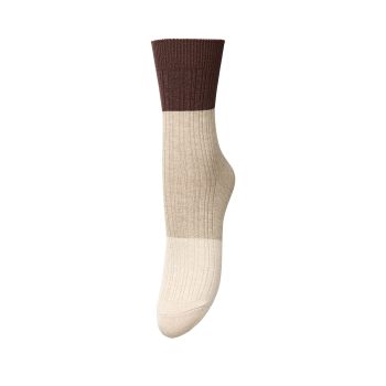 Colourblock Bam Sock Birch White | Becksöndergaard