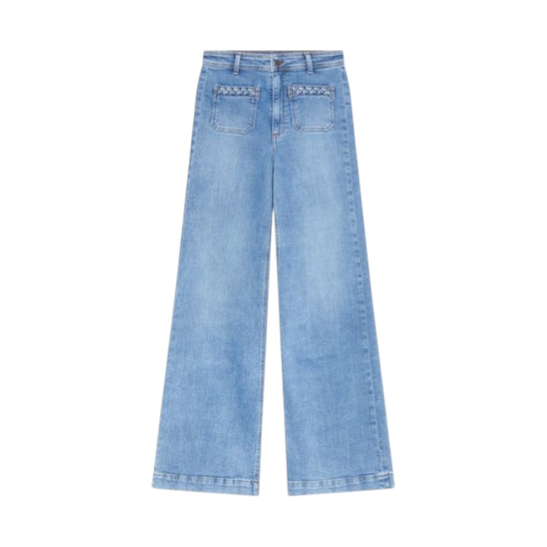 Giuletta Pant Light Blue Denim | Maison Hotel