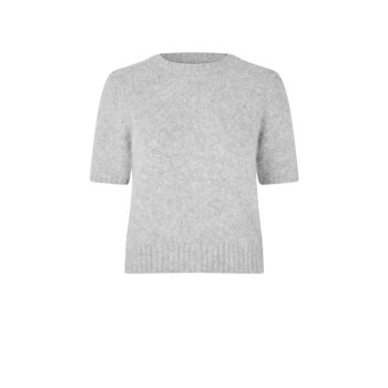 Sajeanne Top Light Grey Melange | Samsøe Samsøe
