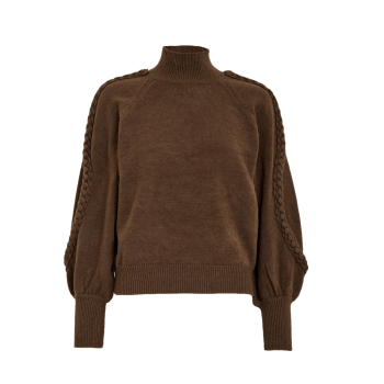 Vera High Neck Knit Pullover Carafe | Minus