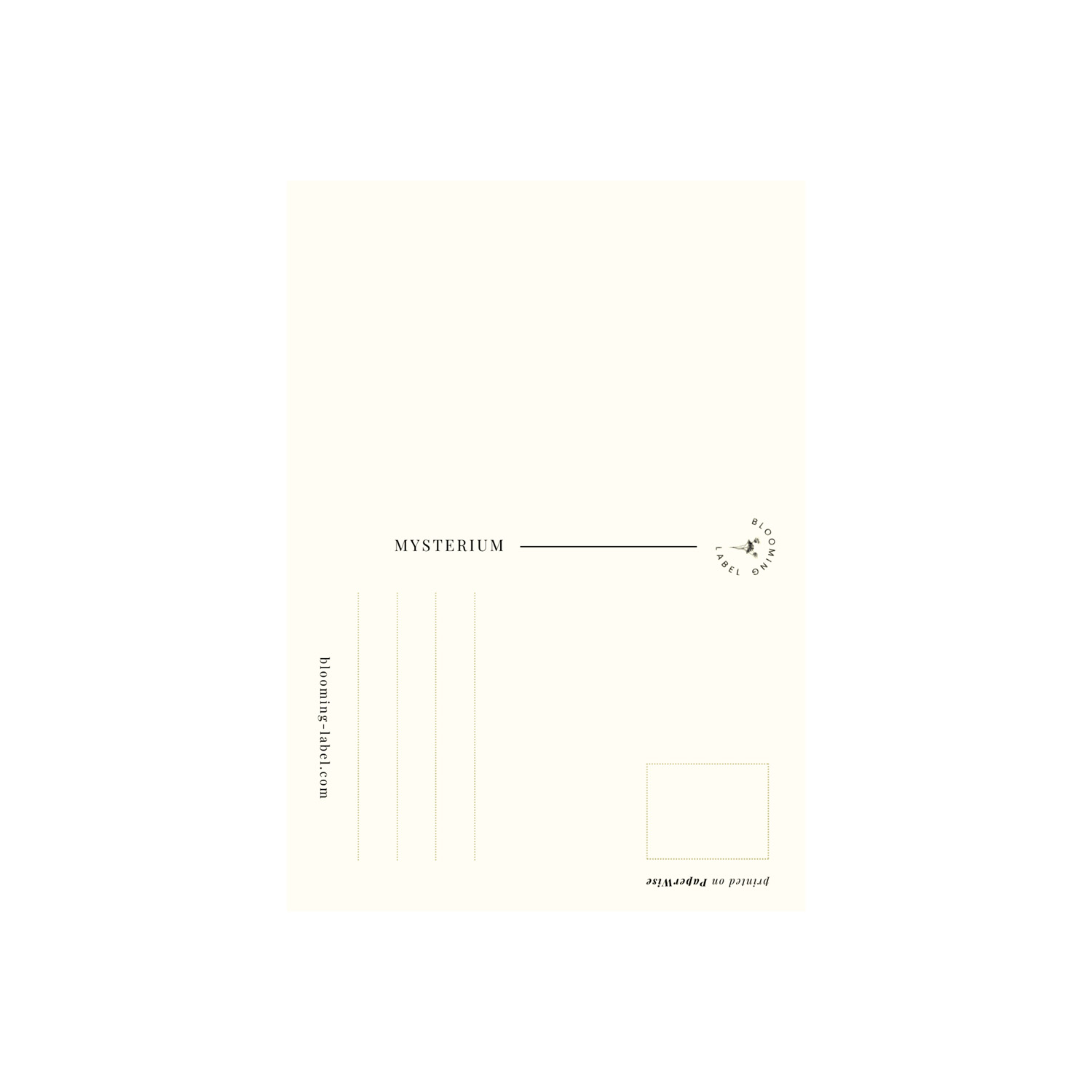 Mysterium Greenish Grey Kaart | Blooming Label