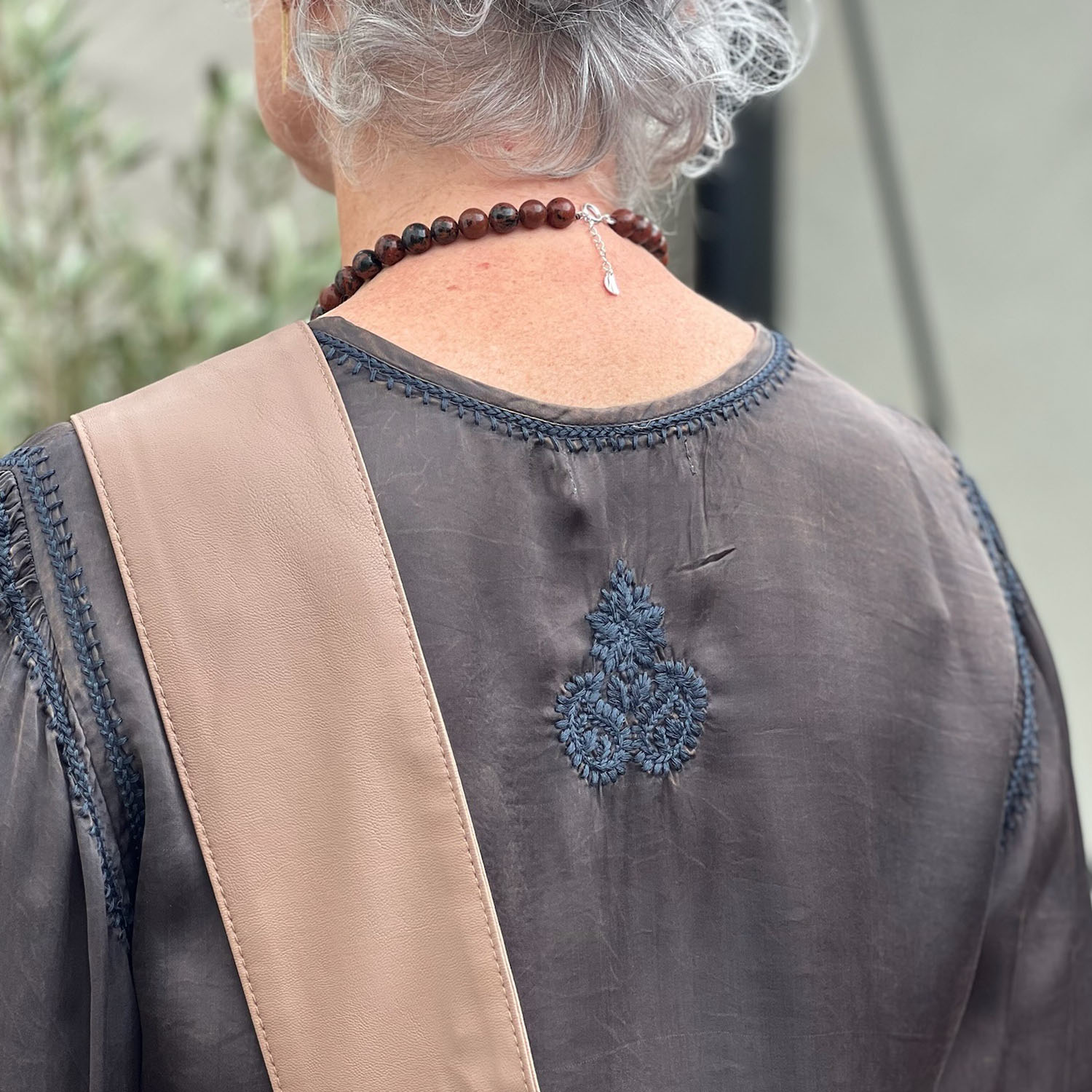 Satin Star Blouse Mystic Green | Maison Hotel