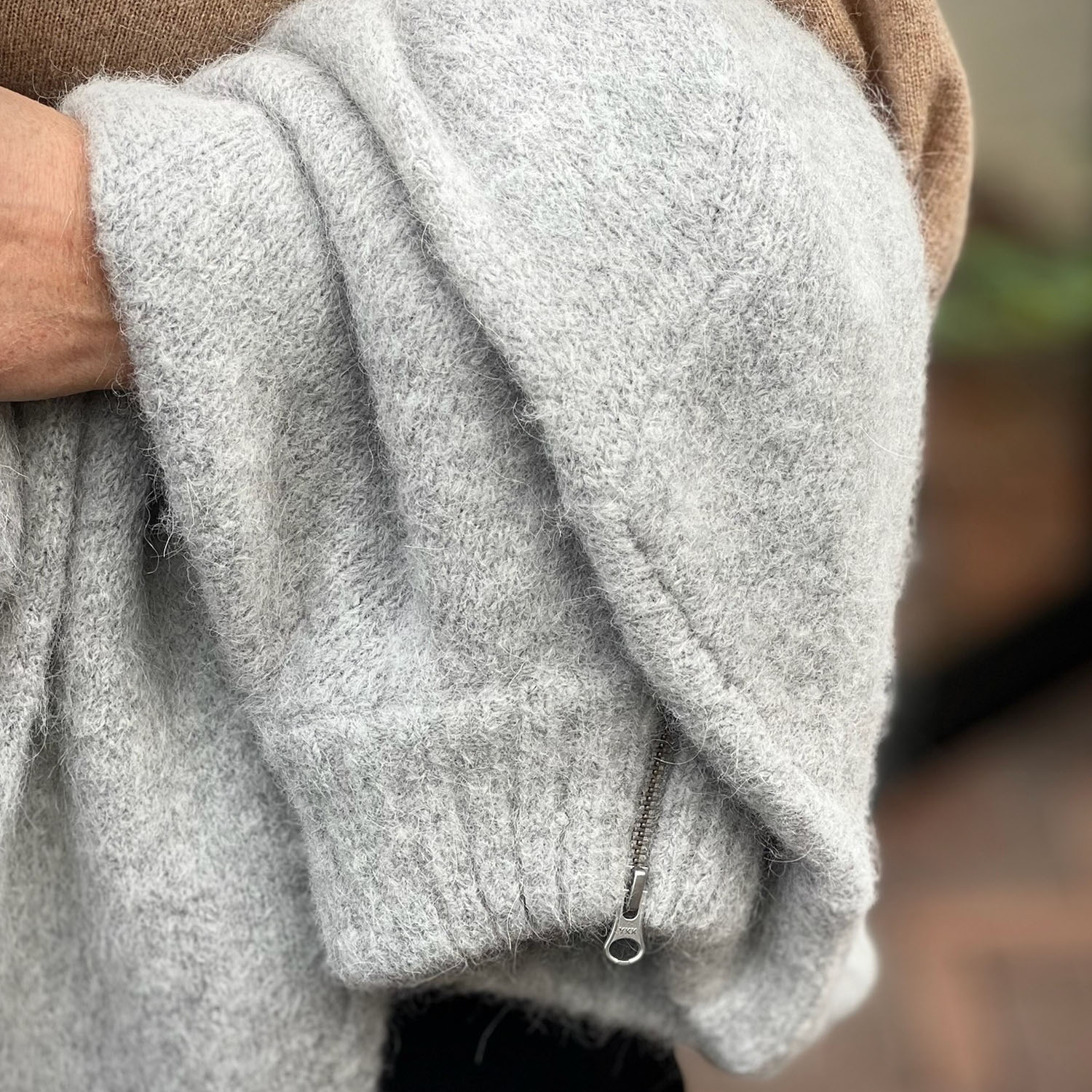 Sajeanne Cardigan Light Grey Melange | Samsoe Samsoe