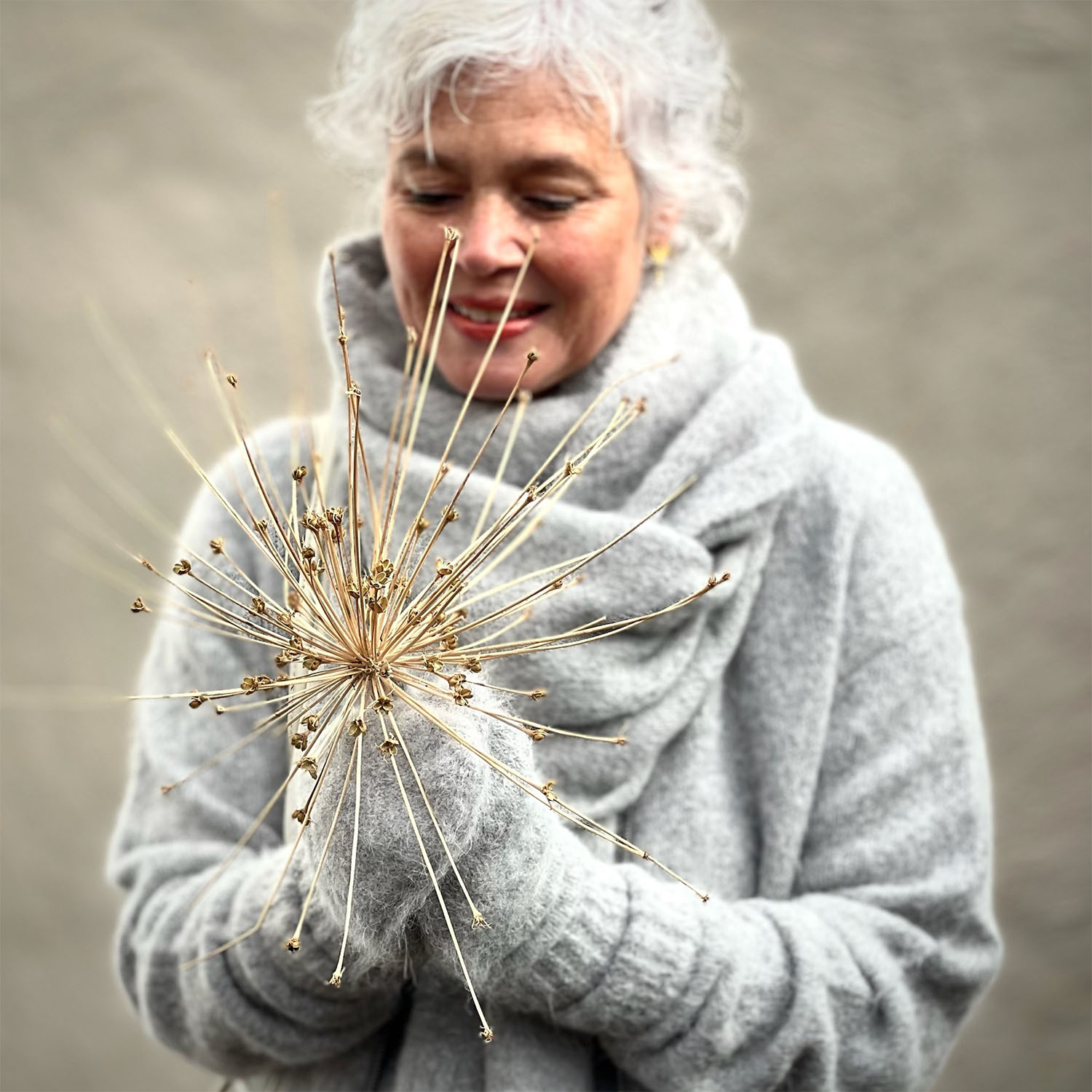 Sajeanne Cardigan Light Grey Melange | Samsoe Samsoe