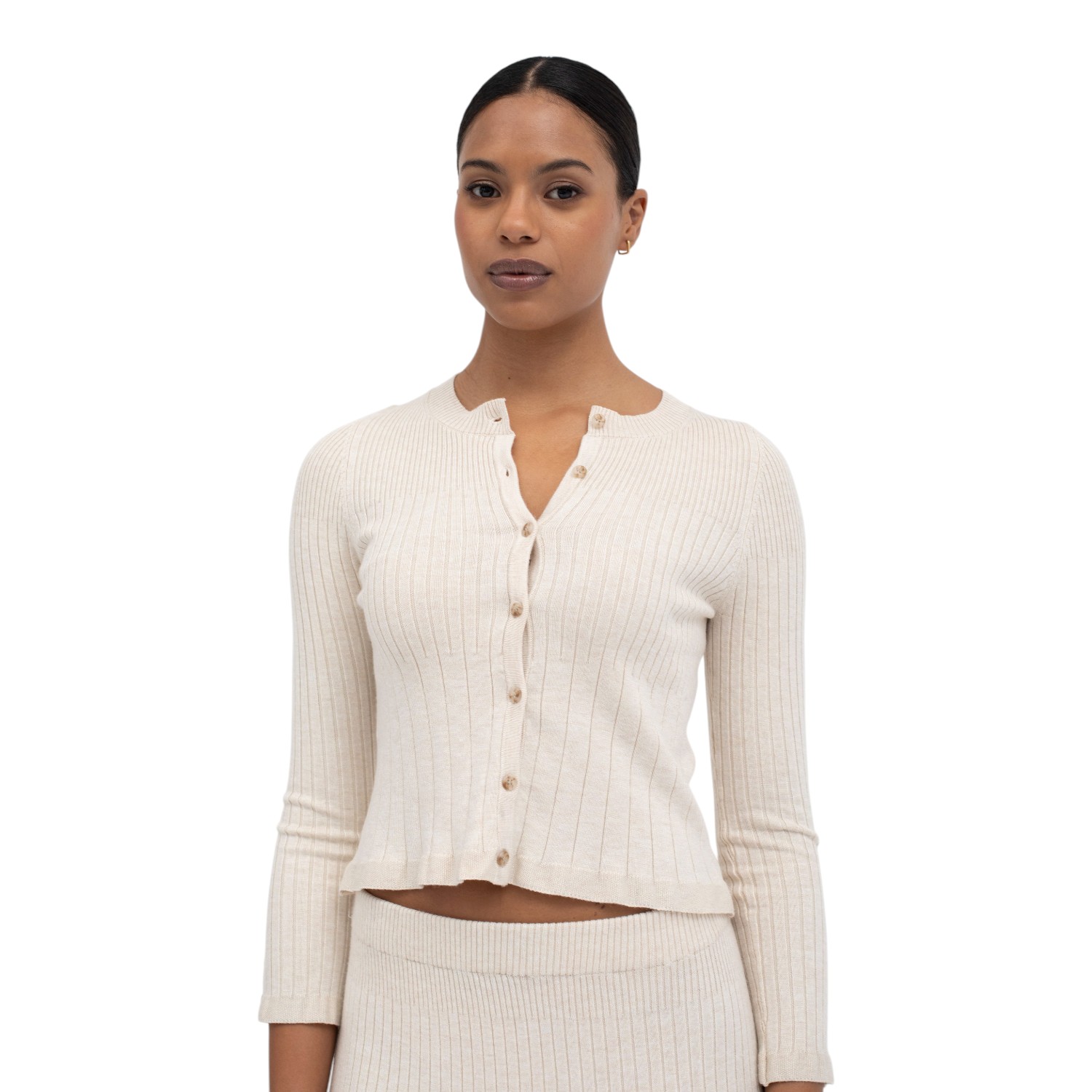 Sufouh Knit Top Beige | Mus & Bombon