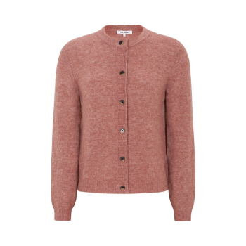 Allison O-neck Cardigan Knit RWS Rose Dawn Melange | Soft Rebels