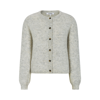 Allison O-neck Cardigan Knit RWS Pumice Stone Mélange | Soft Rebels