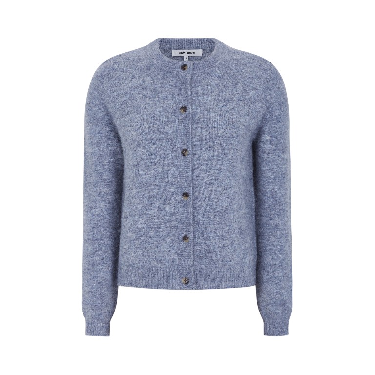 Allison O-neck Cardigan Knit RWS Overture Melange | Soft Rebels