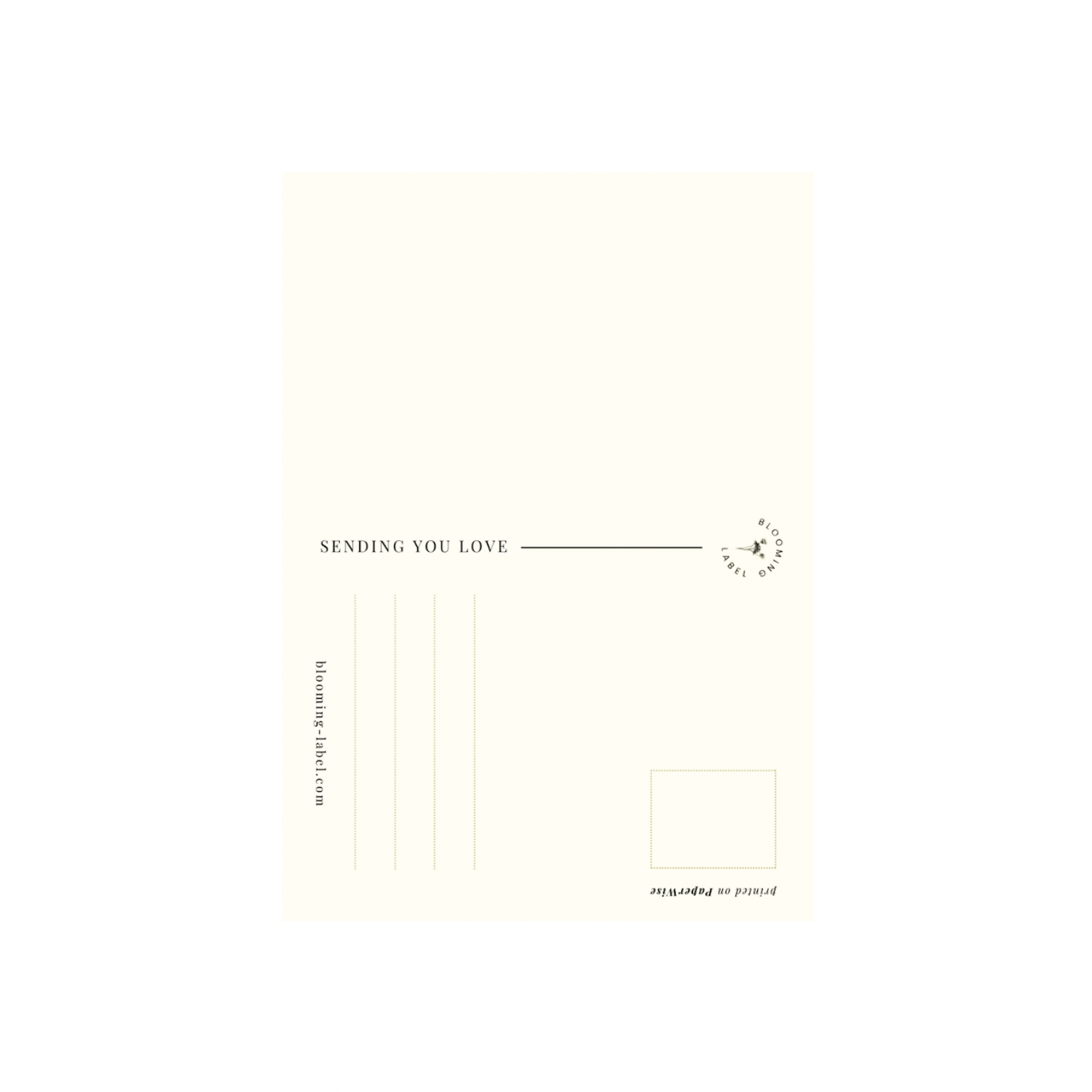 No Flowers Without | Blooming Label