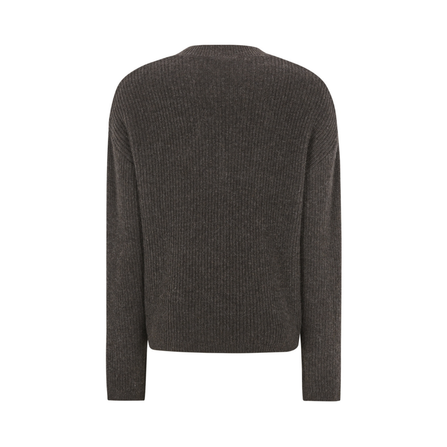 West V-neck Knit Coffee Quartz Melange | Soft Rebels