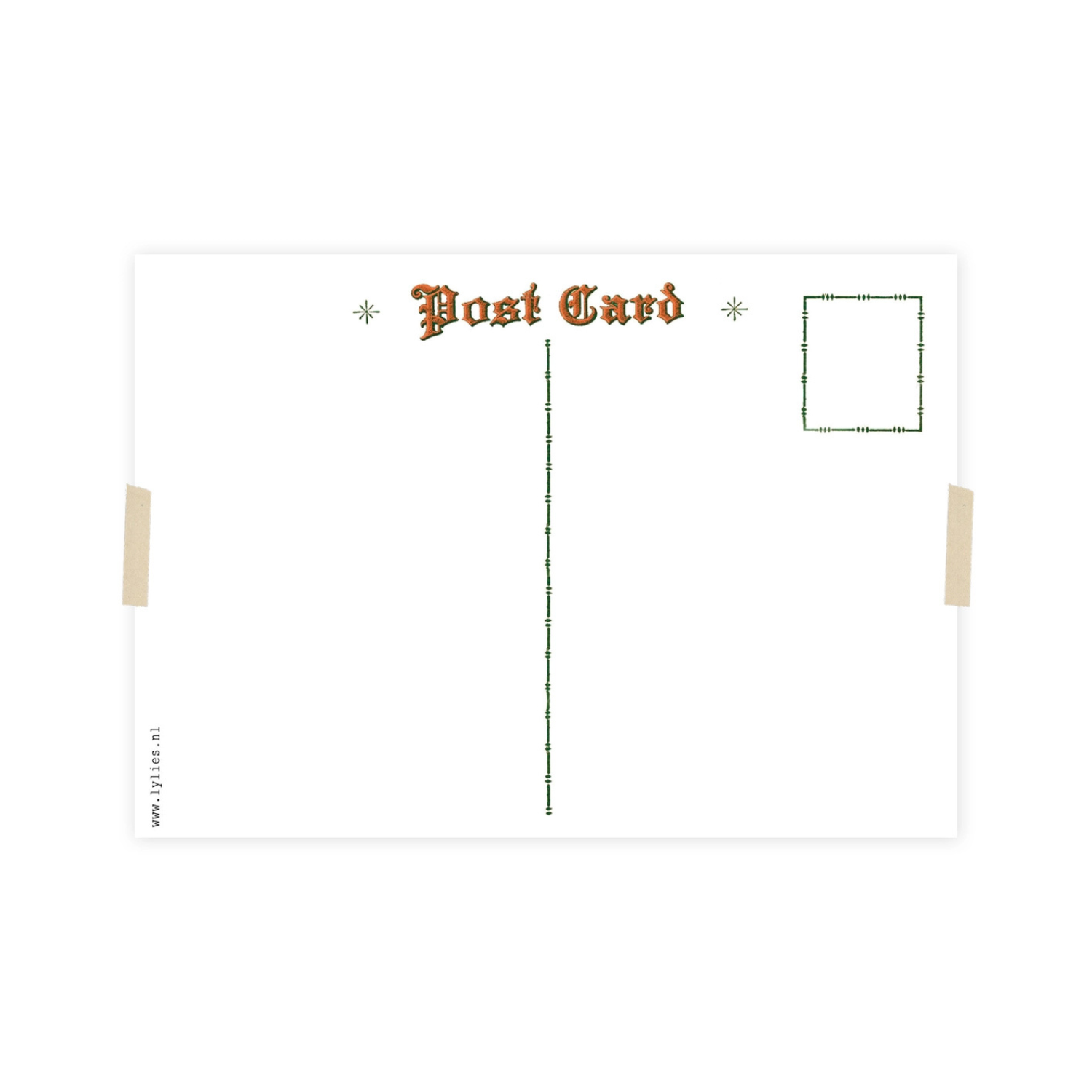 Postkaart Dametje in Kersttaart | Lylies