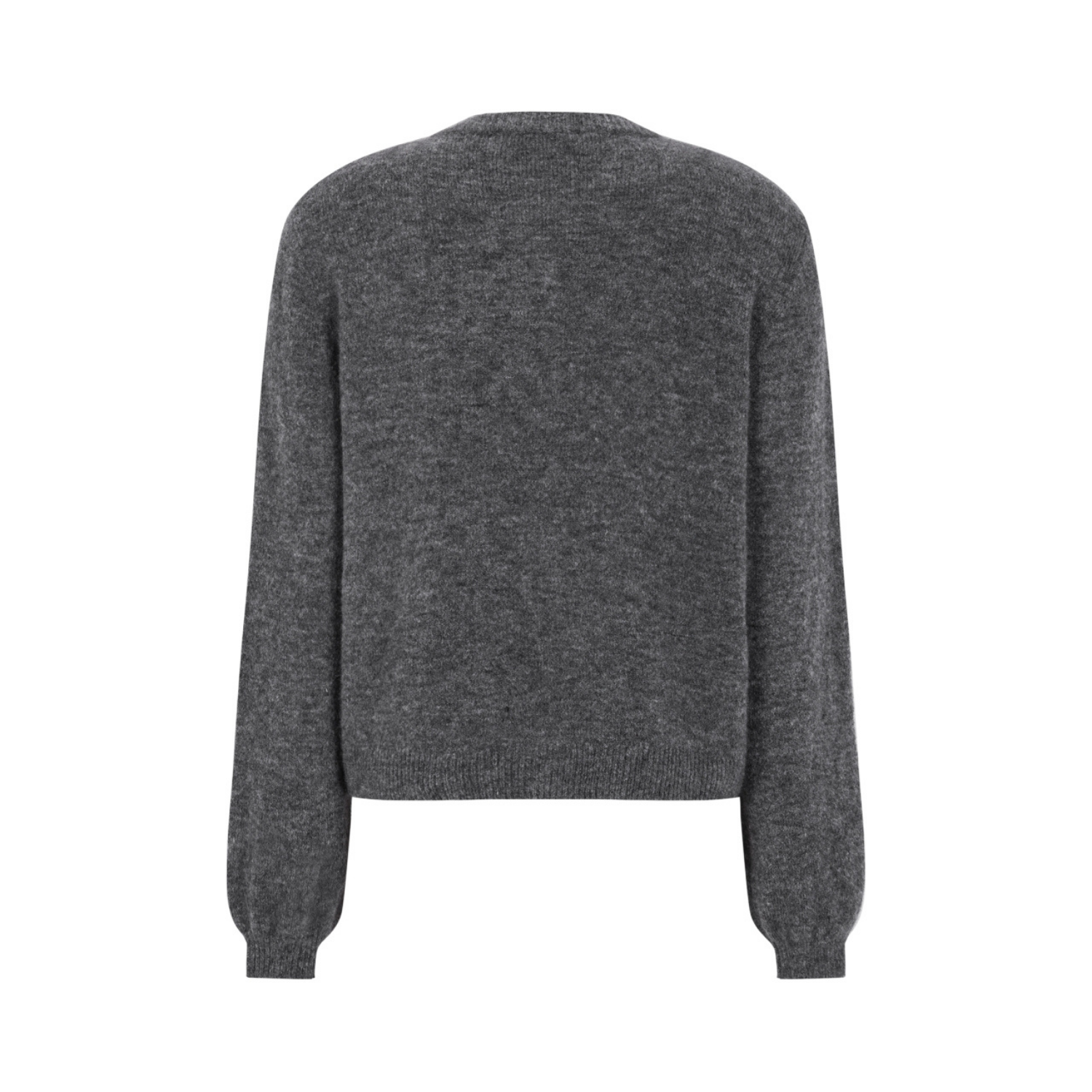 Allison O-neck Cardigan Knit RWS Dark Grey Melange | Soft Rebels