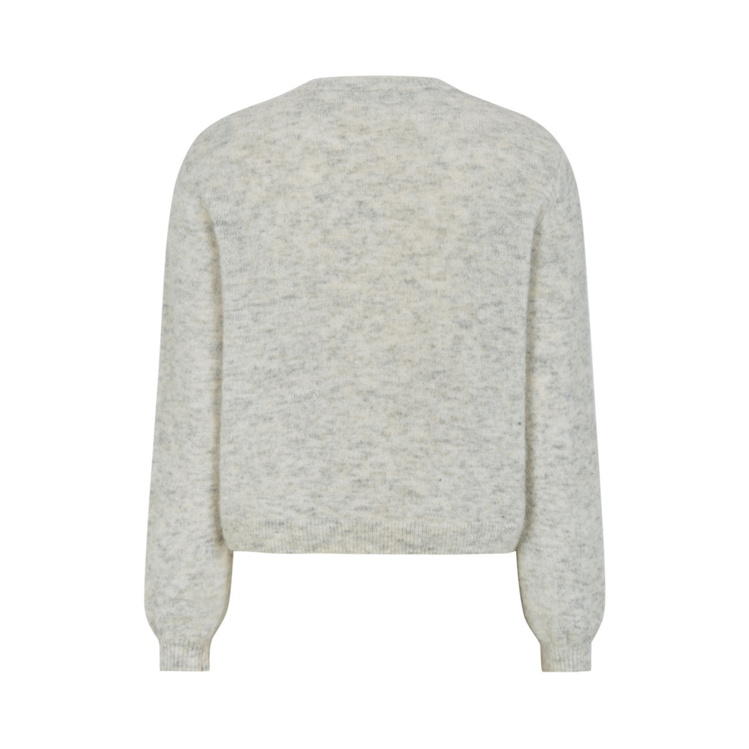 Allison O-neck Cardigan Knit RWS Pumice Stone Mélange | Soft Rebels