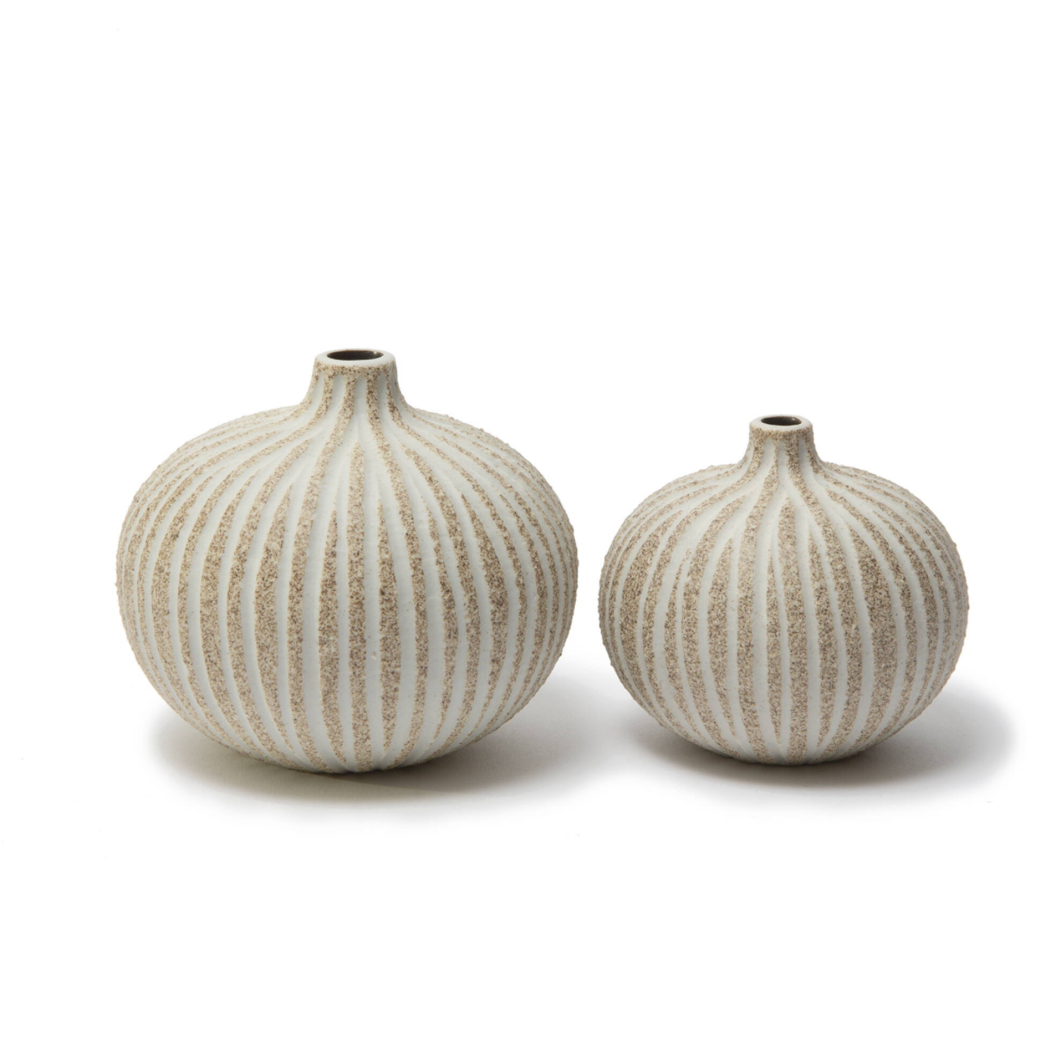 Bari small Stone Stripe Brown Medium Rough | Lindform